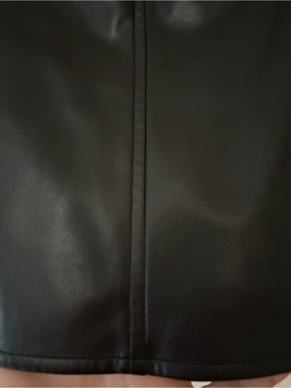 Vince Camuto Black Faux Leather Panel Sleeveless Tank - Picture 4 of 10